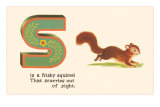 S is a Frisky Squirrel