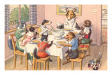 Dogs and Cats at Supper