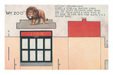 Cut-out Model of My Zoo with Lion