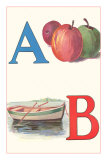 A, Apples, B, Boat