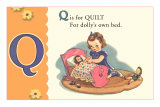 Q is for Quilt Premium Poster