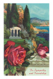 In Sympathy and Friendship, Roses, Lake Premium Poster