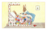 Mother Rabbit Feeding Baby Bunny
