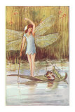Fairy Floating on Leaf