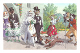 Cat Wedding Premium Poster