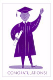 Congratulations, Graduate, Purple