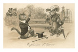 Victorian Cat Proposing, Expression d'Amour