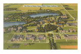 Aerial View of Notre Dame University, Indiana