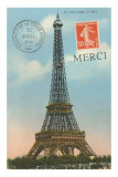 Buy Merci, Eiffel Tower at AllPosters.com