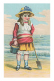 Buy Victorian Girl at the Seashore at AllPosters.com