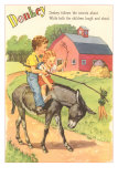 Buy Donkey, Children Riding at AllPosters.com