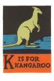 K is for Kangaroo