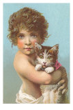 Child with Kitten