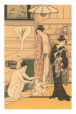 Buy Japanese Woodblock, Public Baths at AllPosters.com
