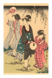 Japanese Woodblock, Geishas