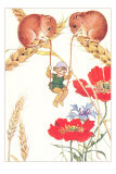 Elf Swinging on Mouse Tales