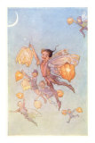 Buy Fairies Floating with Chinese Lanterns at AllPosters.com
