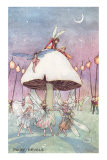 Fairies Dancing under Toadstool