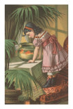 Girl Watching Fish