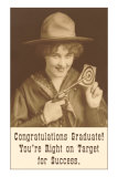 Congratulations Graduate, Cowgirl with Pistol Premium Poster