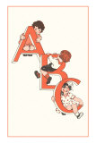 ABC, Children Climbing on Letters