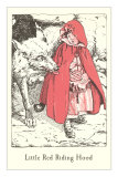 Engraved Illustration for Little Red Riding Hood