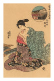 Buy Japanese Woodblock, Woman Dressing at AllPosters.com