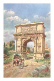 Arch of Titus, Oxcart with Peasants