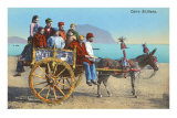 Buy Sicilian Cart with Donkey, Italy at AllPosters.com