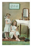 Buy A Little Ladies' Maid, Girls at Toilette at AllPosters.com