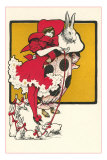 Buy Tall Rabbit with Lady in Red at AllPosters.com