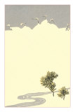 Cranes and Pines