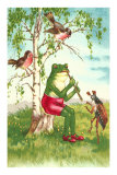 Frog Playing Flute