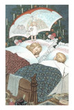 Sleeping Children with Umbrella