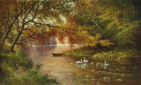 Buy Swan Family in Automn at AllPosters.com