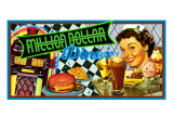 Million Dollar Diner Giclée-Druck