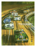 Vintage Sports Car Road Race Poster