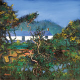 Buy COTTAGES WITH GORSE BUSHES at AllPosters.com