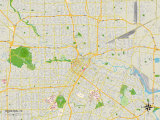 Political Map of Houston, TX
