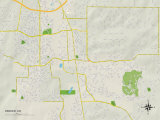 Buy Political Map of Parker, CO at AllPosters.com