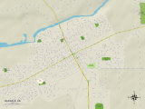Political Map of Oakdale, CA