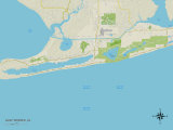 Political Map of Gulf Shores, AL