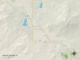 Buy Political Map of Pinetop-Lakeside, AZ at AllPosters.com