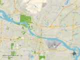 Political Map of North Little Rock, AR