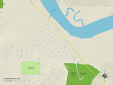 Political Map of Cosmopolis, WA