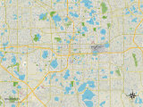Buy Political Map of Orlando, FL at AllPosters.com