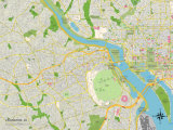 Buy Political Map of Arlington, VA at AllPosters.com