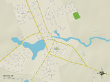 Buy Political Map of Milton, DE at AllPosters.com