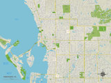 Buy Political Map of Sarasota, FL at AllPosters.com