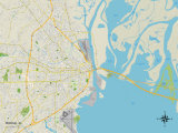 Buy Political Map of Mobile, AL at AllPosters.com